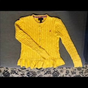 Polo Ralph Lauren cardigan L/G 12-14 or adult 0